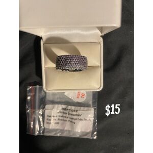 Purple Cubic Zirconia Ring